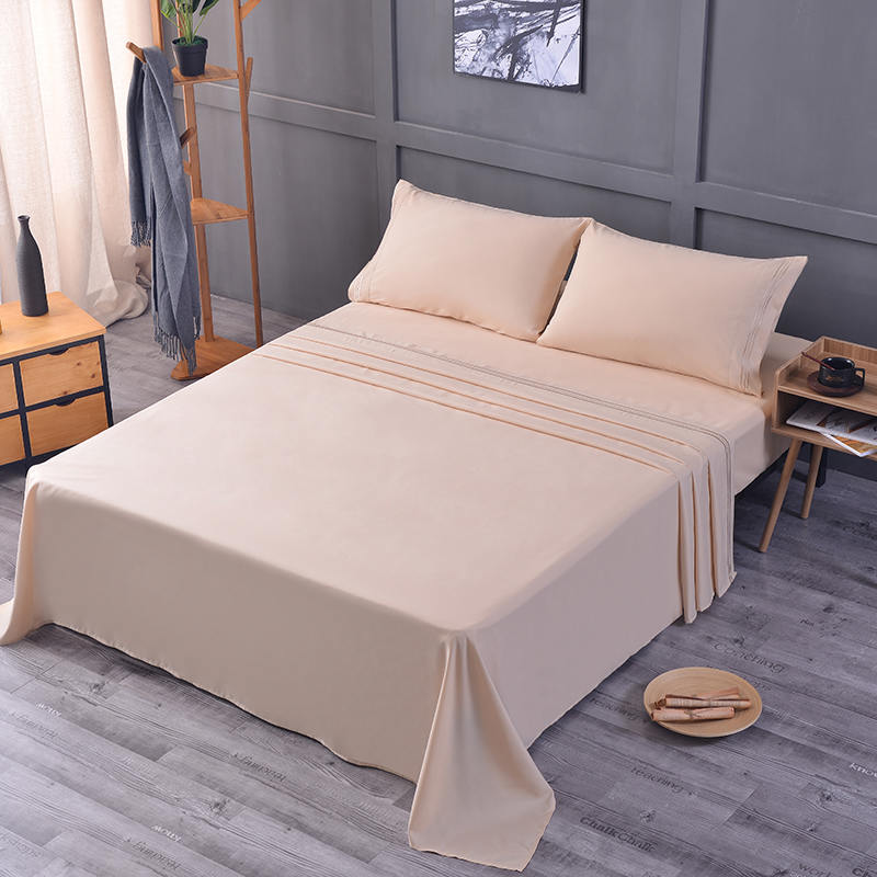 Classic Breathable Machine Washable Satin Sheet Set Ng 4