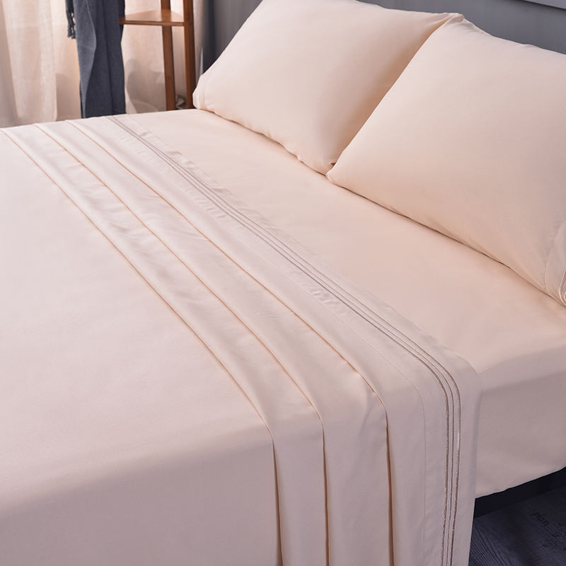 Classic Breathable Machine Washable Satin Sheet Set Ng 4